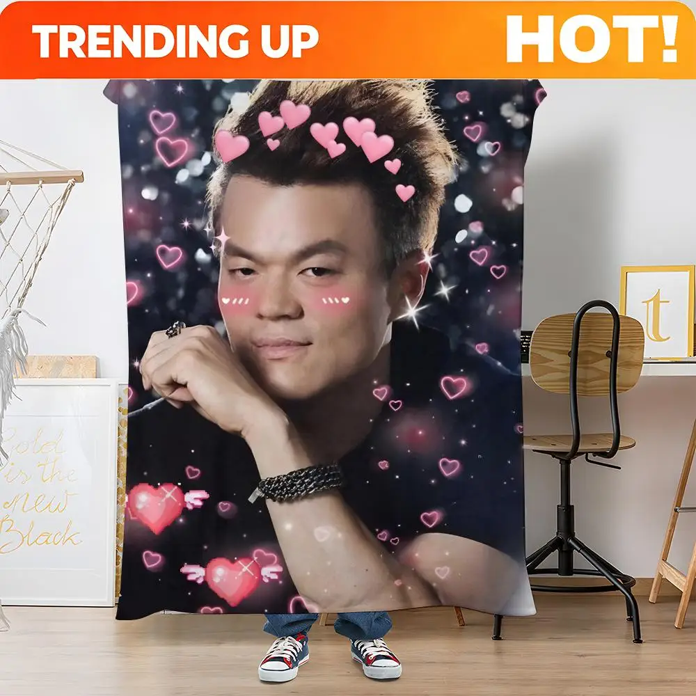Customize POPULAR JYP Memesees Throw Soft Coral Fleece Blanket 310gsm Fluffy Warm Throw for Sofa Bed Couch Bedroom Decor