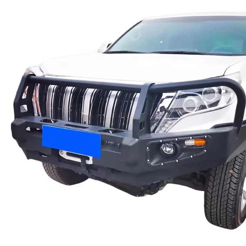 LC150 Steel Front Bullbar Bodykit for Land Cruiser FJ150 Prado 150 Pickup 4x4 Offroad Rear Upgrade with New Fog Light Cut-Outs 4