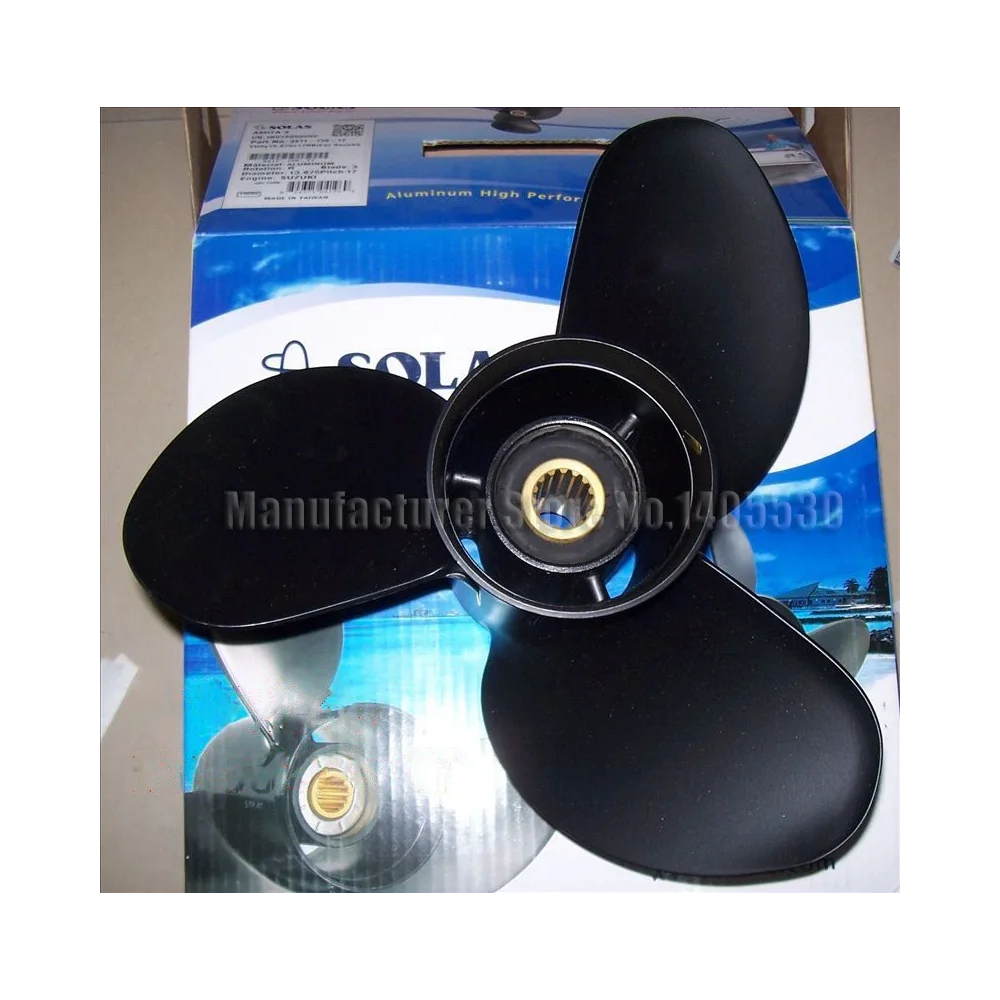 Quality Aluminum Outboard Propeller For Suzuki 4stroke 70-115hp outboard motor parts propeller Model No.13.9*17