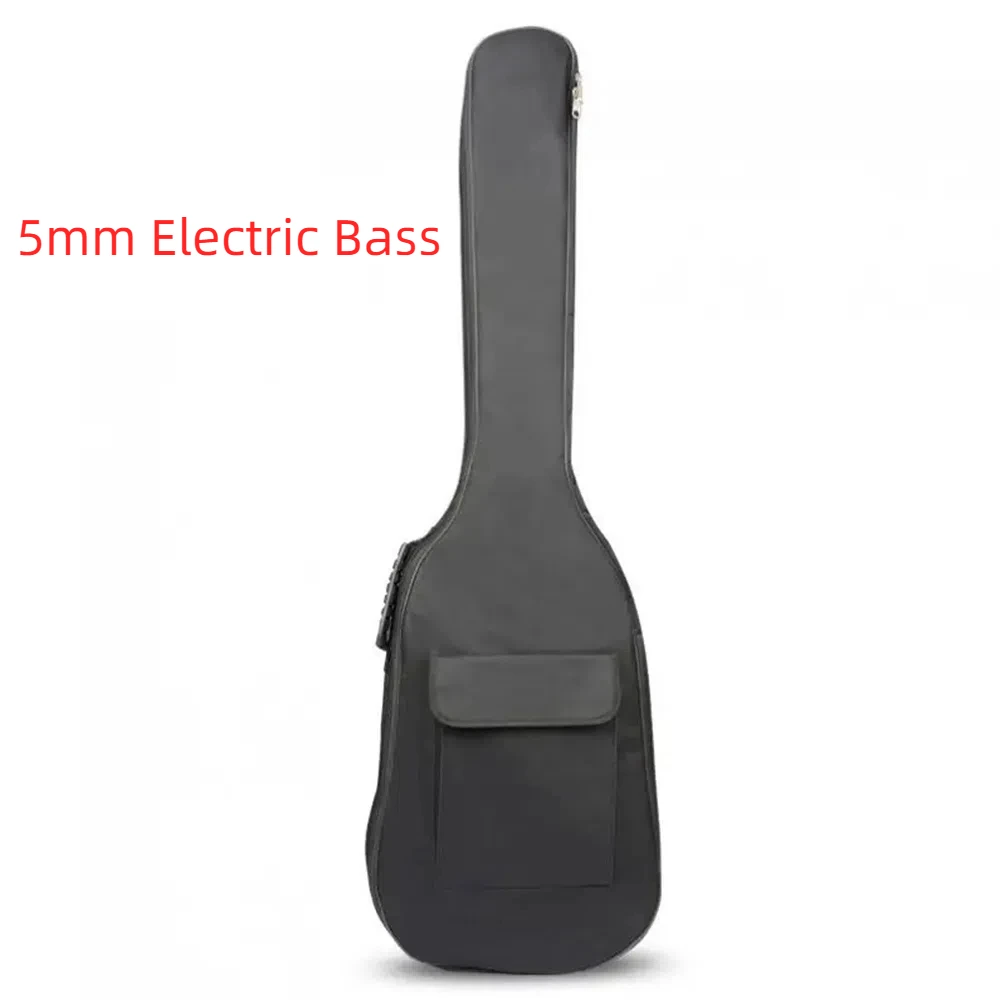 Electric Bass Bag 5mm Cotton Pad 600D Oxford Fabric Waterproof Soft Case Double Strap Shoulder Backpack 120 x 35 x 6cm Dustproof