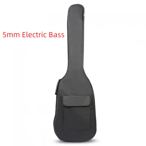 Imagen 2 del producto Bolsa para bajo eléctrico, almohadilla de algodón ligera y suave, tela Oxford 600D, funda impermeable, mochila de hombro con correas dobles, 120x35x6cm