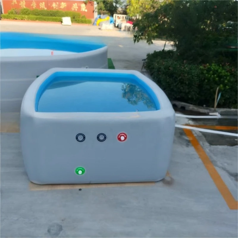 Rectangular inflatable pool 1/1.2 m high custom size foldable storage blower 20cm thick drop + PVC material