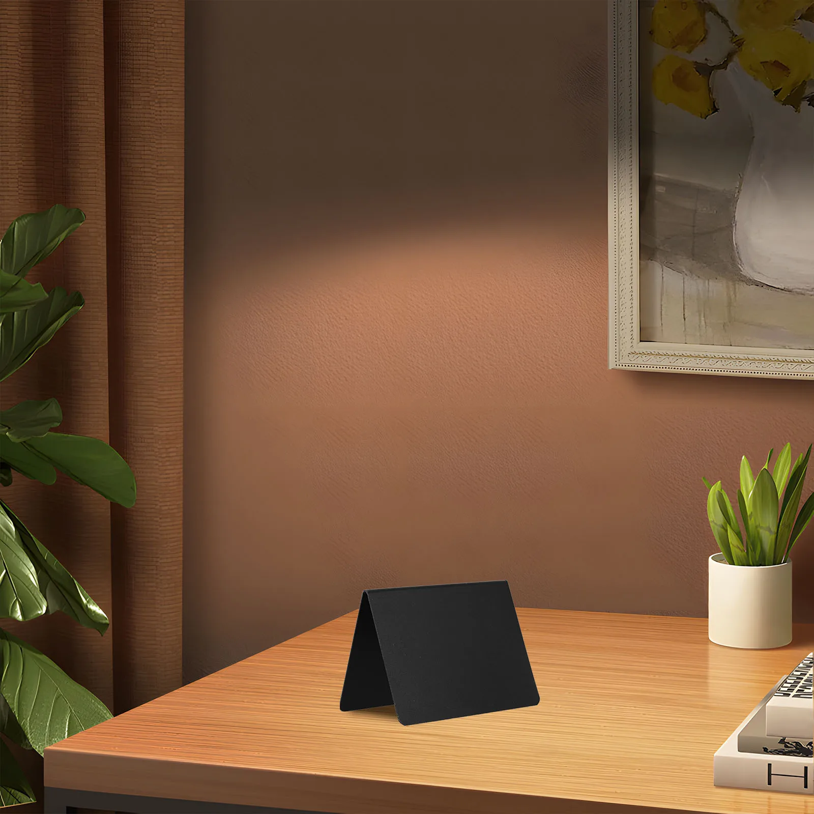 مجموعة واحدة من علامات السبورة الصغيرة على شكل حرف V قابلة لإعادة الاستخدام لعرض الطاولة لمستلزمات تقديم الطعام في البوفيه وحامل لوحة الرسائل الصغيرة #3