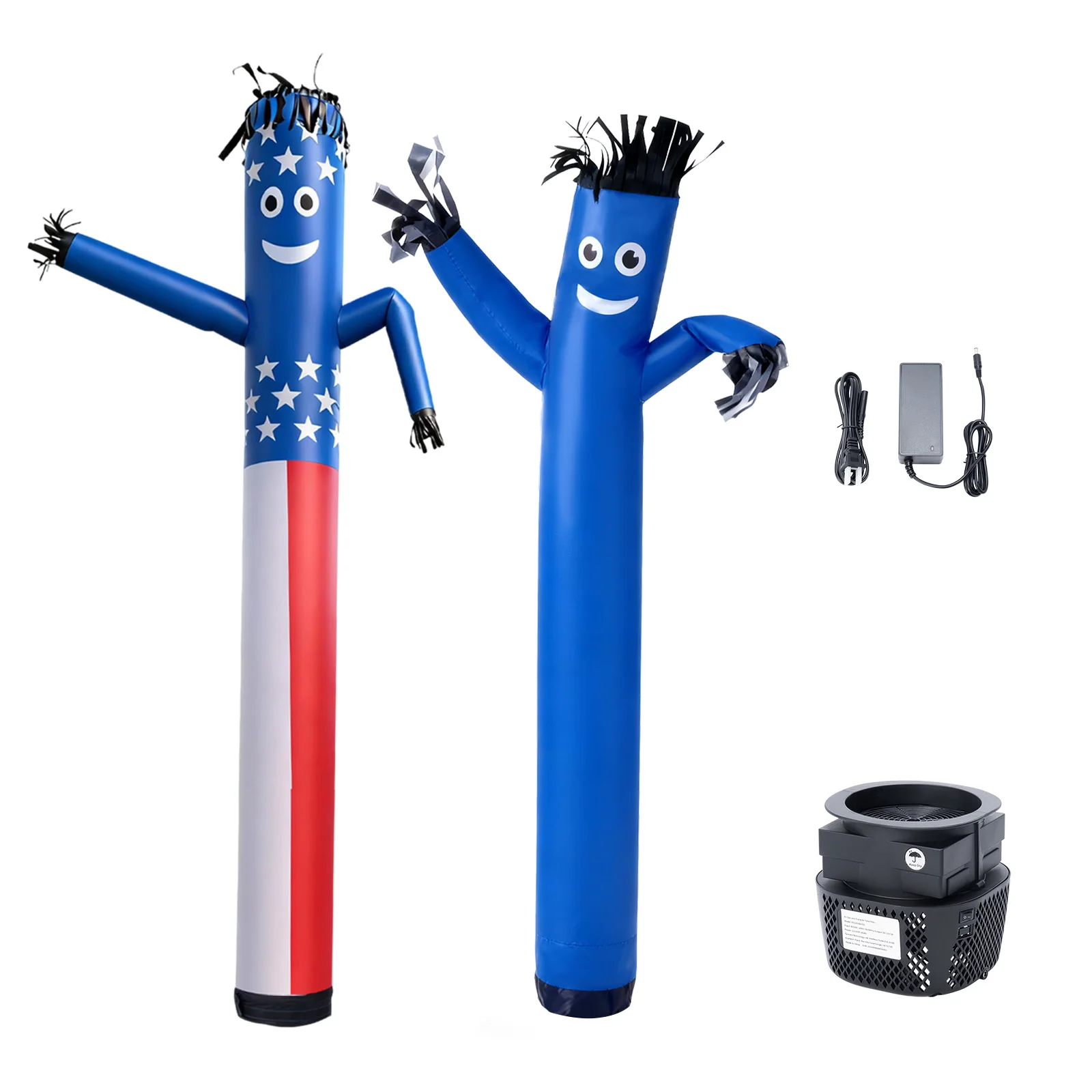 

SucceBuy Inflatable Tube Man with Blower 6/8ft Tall with 1/15HP IPX3Waterproof Blower Fan for Outdoor Advertising Business Store