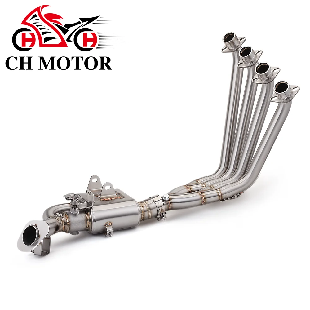 

Передняя соединительная труба выхлопной системы мотоцикла, полная система, клапаны для управления звуком, подходят для оригинального глушителя CBR650F CBR650 CB650F