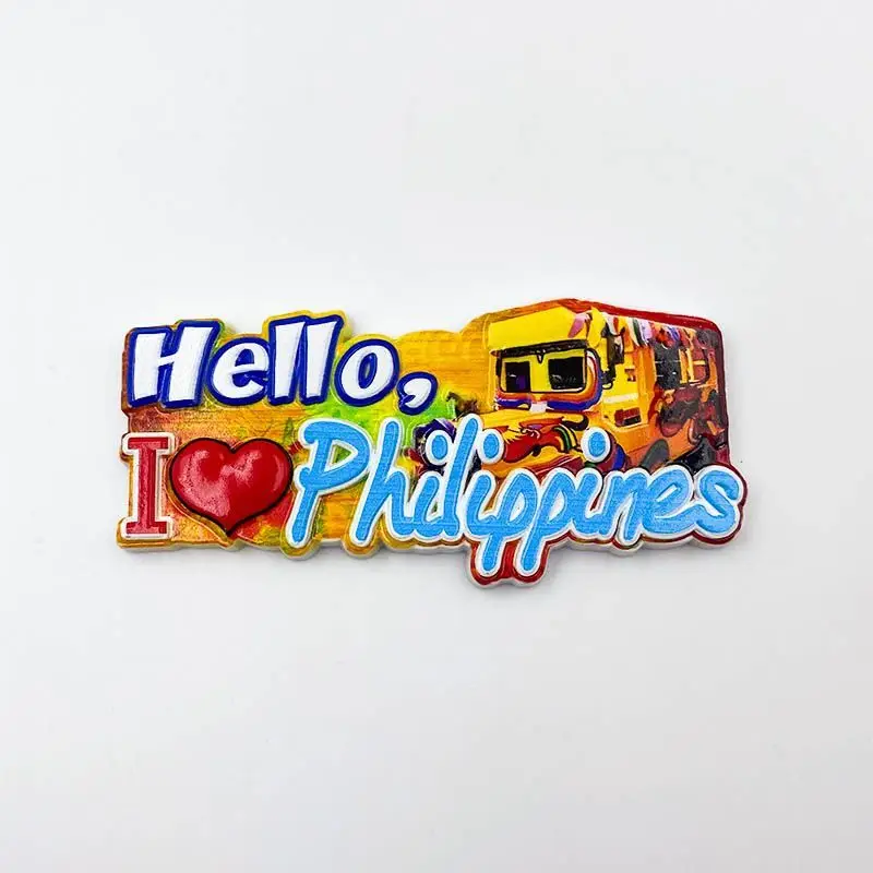 

Philippine Architectural Characteristics Cultural and Creative Refrigerator Magnets Travel Souvenirs Home Decorations Gifts