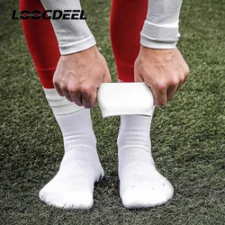 Loogdeel 1 Pair Soccer Shin Guard Strap Silicones Shin Pad Holder Practical Shin Pad Banding For Football Running Cycling Sports