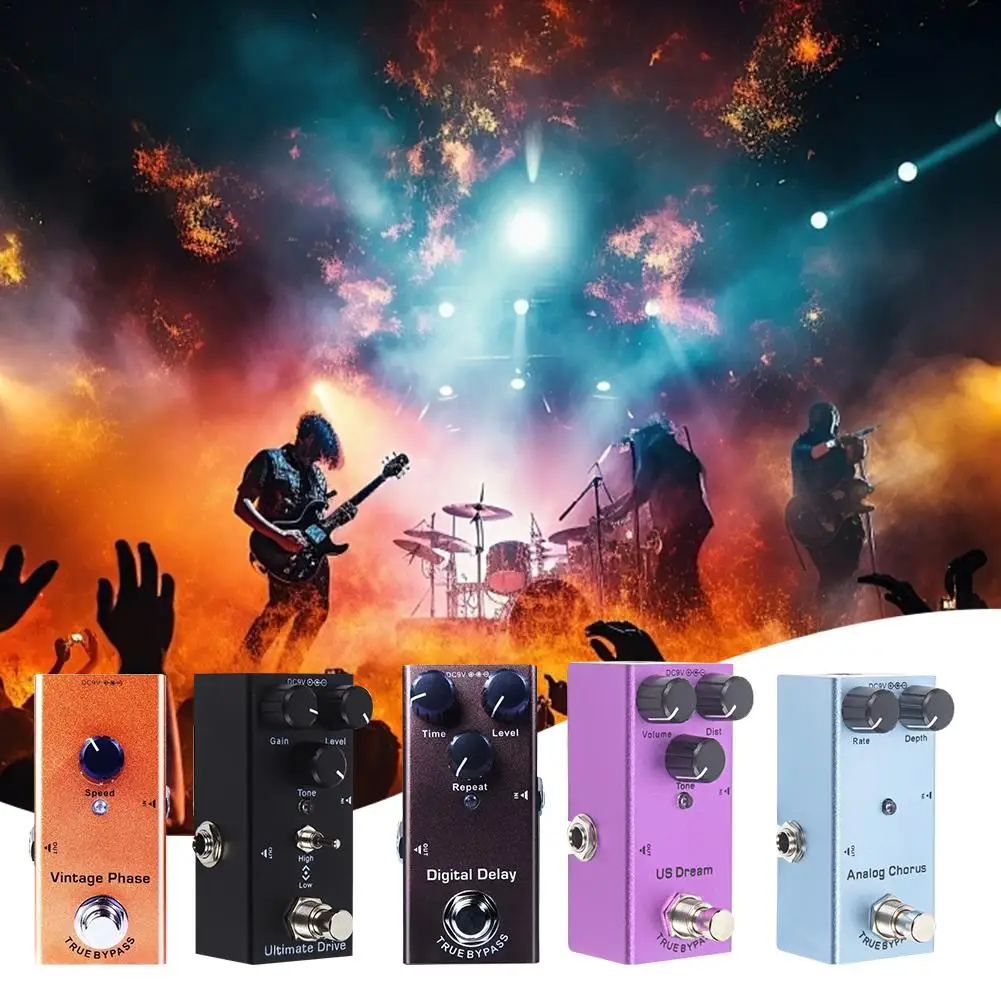 Pédale électrique JEEffects Vintage Overdrive Crunch US Bass, réplique analogique, pédales de distorsion ultimes, retard JEDrive V0Y4