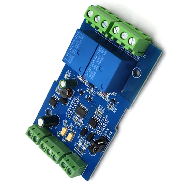 A37T-Modbus RTU Relay Switch Relay Module Switch For 7-24V For RS485/TTL W/ Anti-Reverse Protection