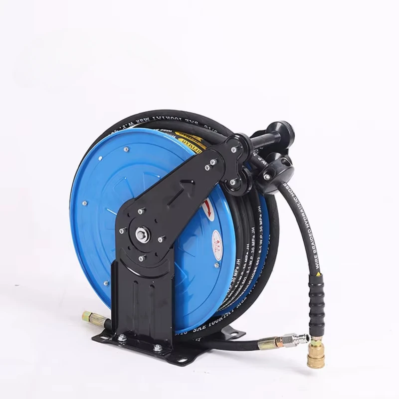 High Pressure Heavy Duty Air Water Oil Grease Wall Mount Spring Rewind Automatic Retractable Hose Reel