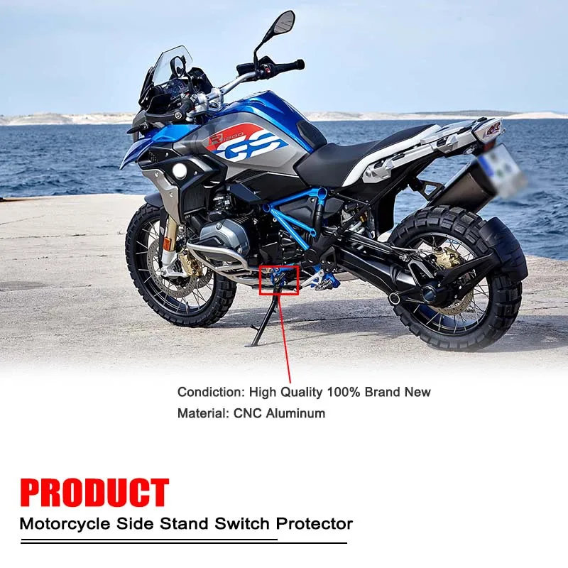 R1250GS Cavalletto Laterale Cavalletto Interruttore Della Protezione Della Copertura Della Protezione Per BMW R1250GSA R1200GS R 1200 GS LC Adventure 2014-2023 2022