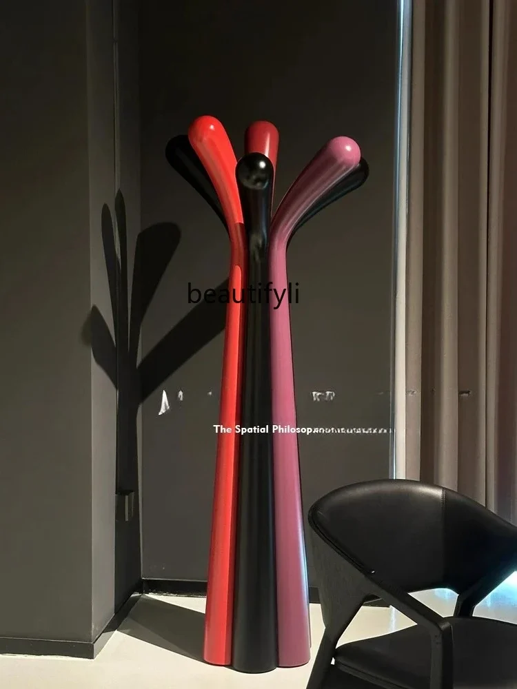 

D80 Creative decorative rack Solid wood hanger Bedroom space Premium coat rack