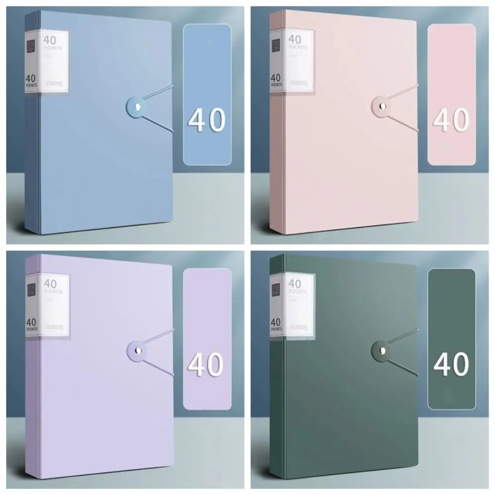 A4 PP แฟ้มซองเครื่องเขียนใหม่40หน้ากระเป๋าเอกสารกันน้ำอุปกรณ์สำนักงานโรงเรียนออแกไนเซอร์จัดเก็บทดสอบ