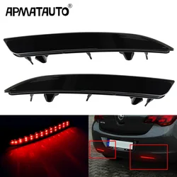 2Pcs LED Rear Bumper Reflector Light Tail Lamp Functions: Brake + DRL Drive light for OPEL Vauxhall Astra J MK VI 2009-2015
