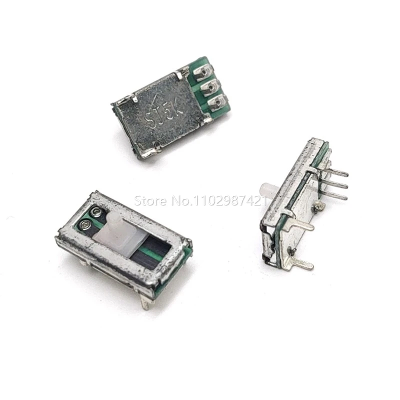 2 Piece Linear Sensor Total Length 16MM 5K B10K Single 3 Feet Fader Straight Slide Potentiometer