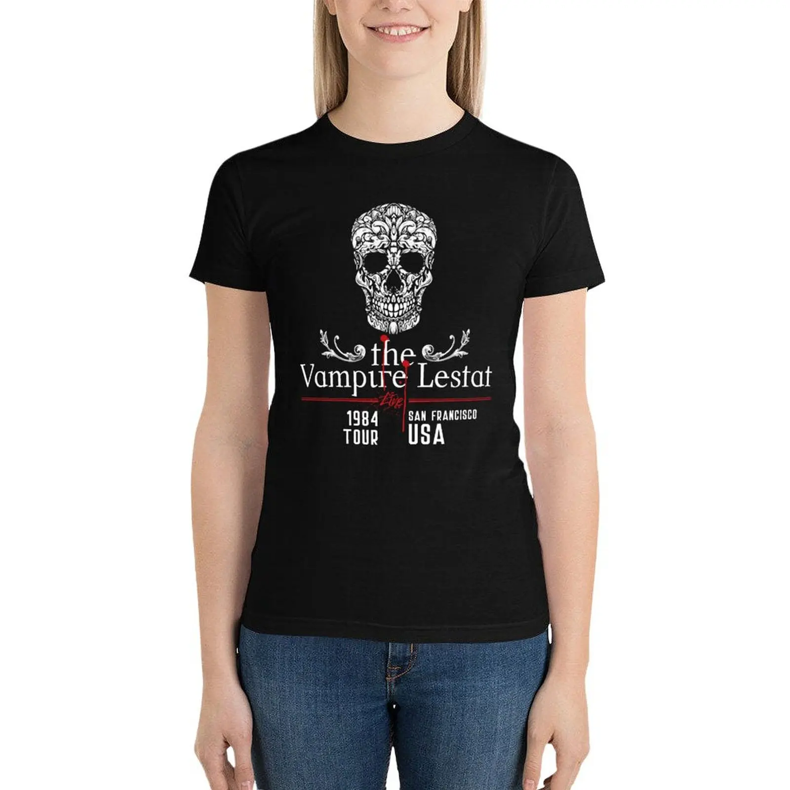 Bravery Lively Strong Good The Vampire Lestat Tour MemorabiliaGift For T-Shirt funny cute tops Women's tee shirt