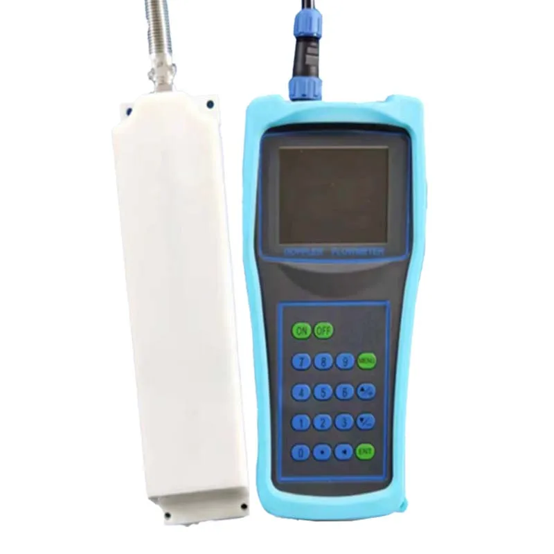 Handheld river channel water depth level detection ultrasonic flow measuring instrument