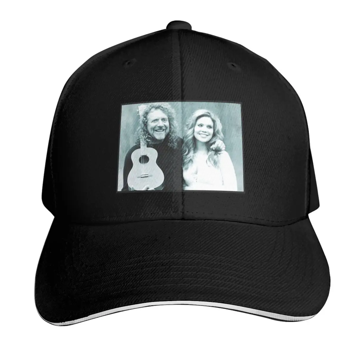 Alison and Robert Baseball Cap Cotton Twill Breathable Contrast Two Tone Brim Snapback Flat Bill