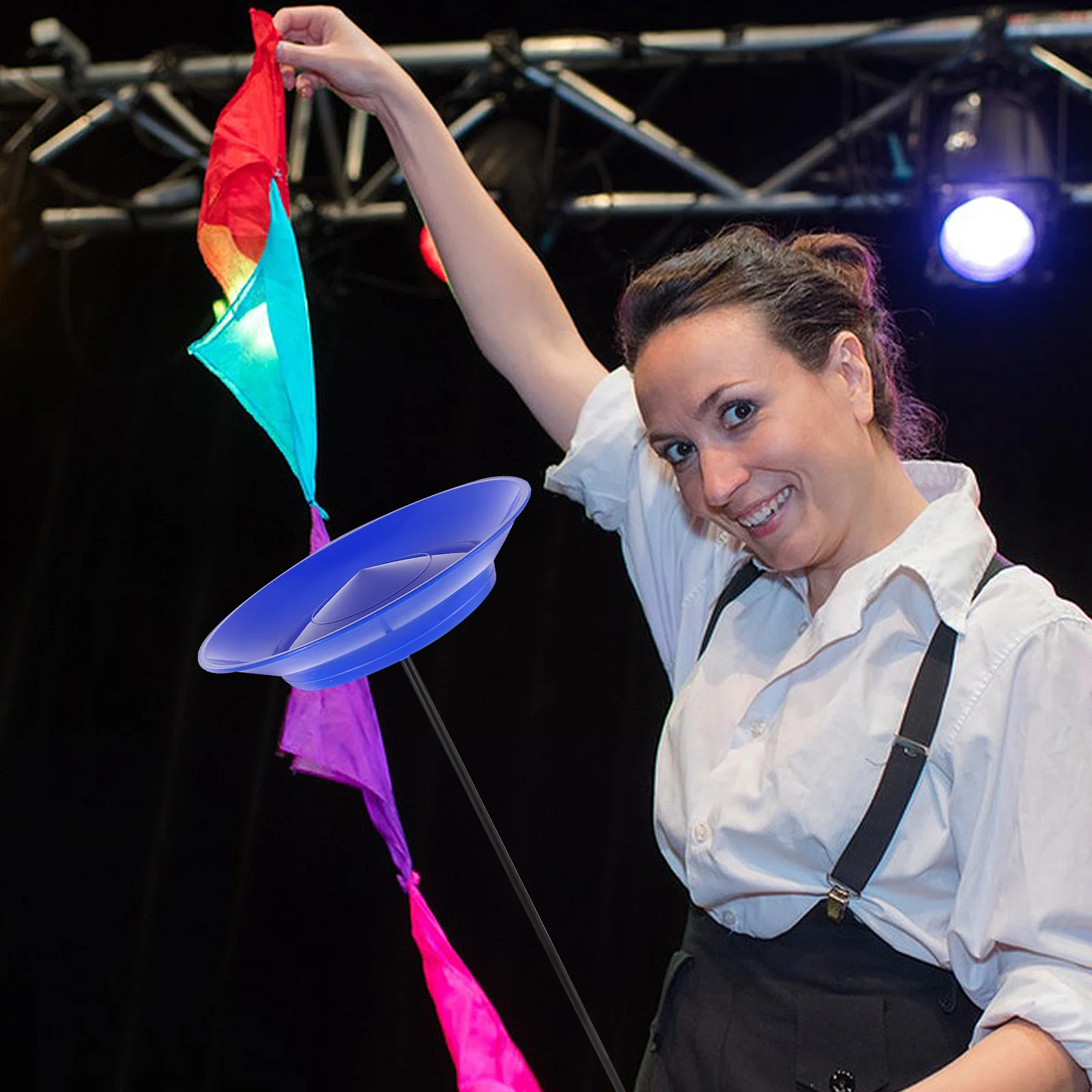 

2 set Juggling Kit Spinning Plate Hand Stick Set For Circus Party Performance Acrobatic Props Trick Skill Game Spinning Plates