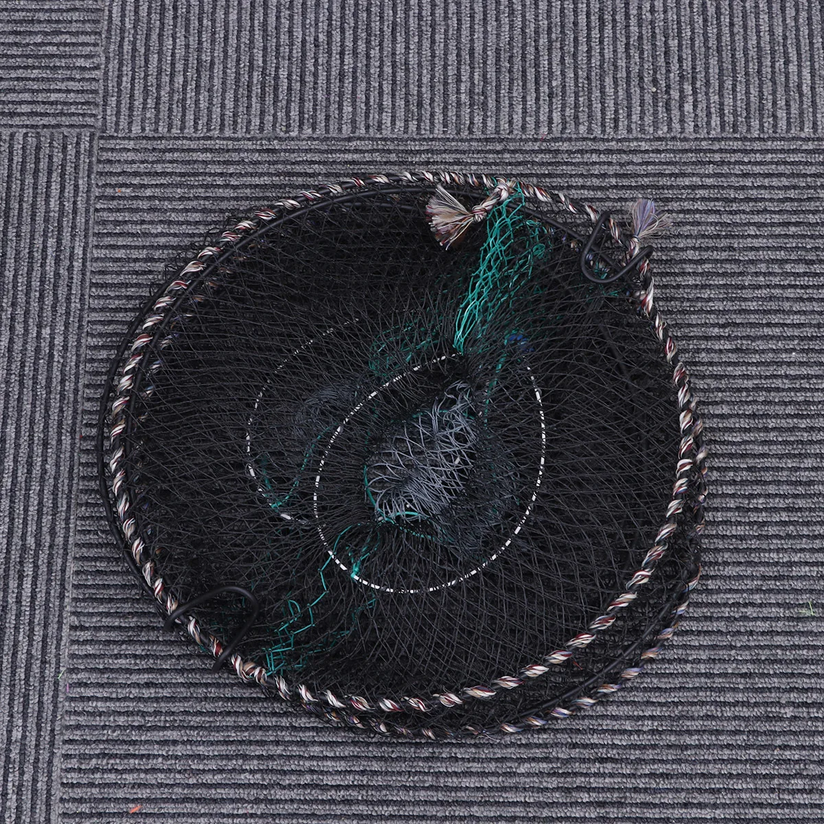 

Foldable Shrimp Trap Fishing Net Triple Layer High Precision Mesh Portable Elastic Fishing Landing Net Cage for Crab Prawn