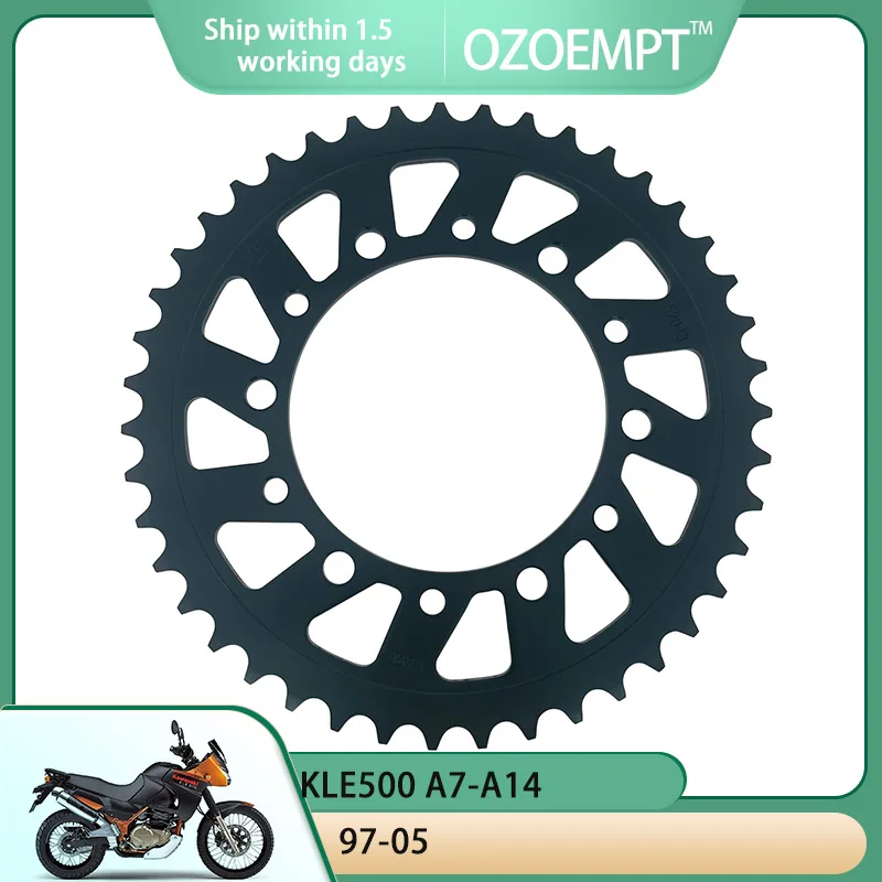 

OZOEMPT 520-46T Motorcycle Rear Sprocket Apply to KLE500 A7-A14 97-05