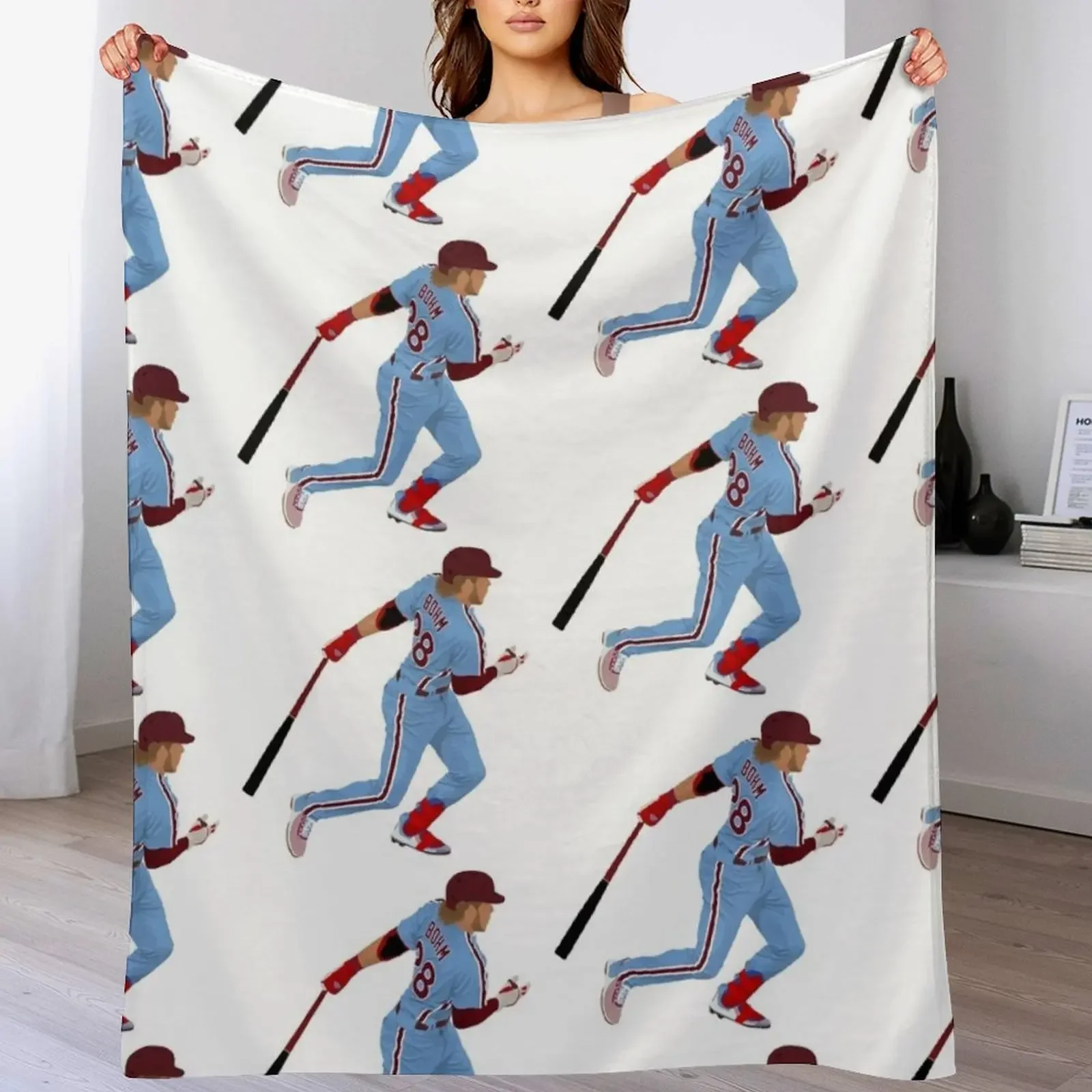 

Alec Bohm Throw Blanket For Baby For Decorative Sofa Vintage Kid'S Blankets