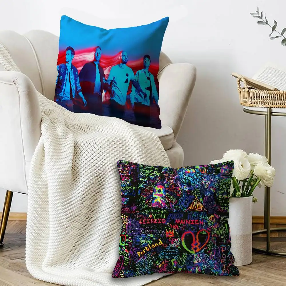 Moon Music Coldplay Band Personalized Pillow Dust Cover Bedroom Kids Party Decoration Pillowcase Birthday Children Gift