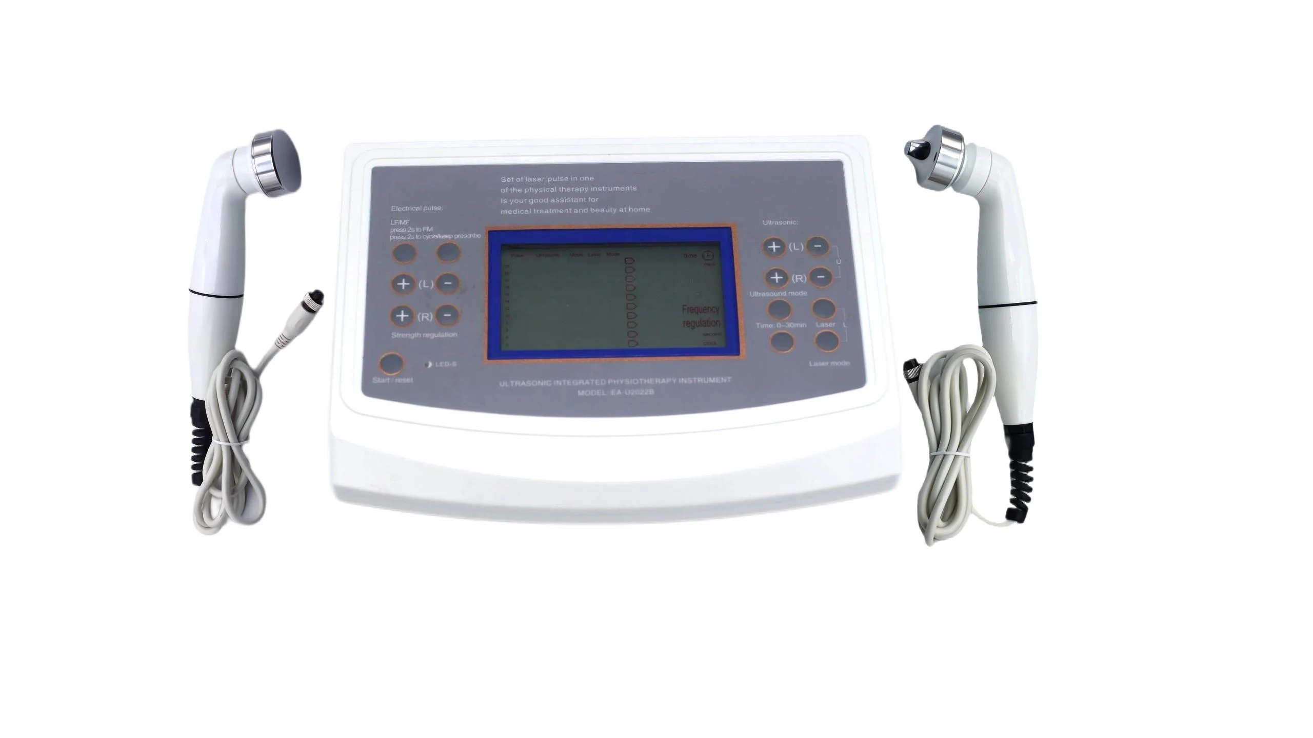 HealthCare Physiotherapy Therapeutic Double Ultrasound Therapy 1MHz Machine Device Muscle Pain Relief Unit With Accessories