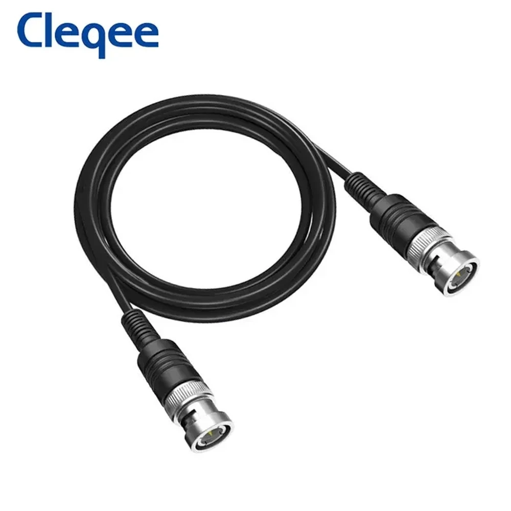 HOT Cleqee P1013 BNC Q9 Male Plug To BNC Q9 Male Plug Oscilloscope Test Probe Cable Lead 100CM BNC-BNC