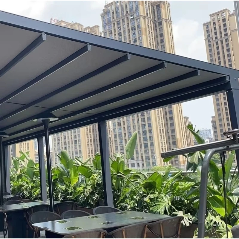 

Outdoor Waterproof Pergola-Aluminium Bioclimatic 5X3 Roof Electric Pergola Tent