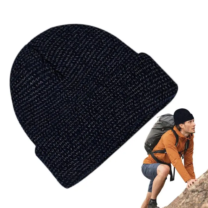 Reflective Winter Beanie Hats Reflective Winter Hat For Women And Men High Visibility Winter Soft Warm Knit Cuffed Hats For