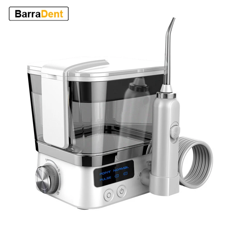 

Electric Portable Oral Irrigator With 10-degree Adjustable Water Flosser 600ml Tank Capacity Oral Hygiene Water Pressure 120Psi