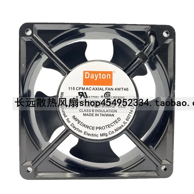 for Dayton 4WT46 Original Genuine 115V 0.24A 12CM 12038 Cabinet Welding Cooling Fan