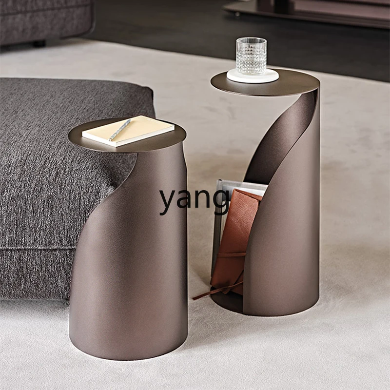 xyy design sense edge few light luxury minimalist storage metal corner few simple small round table