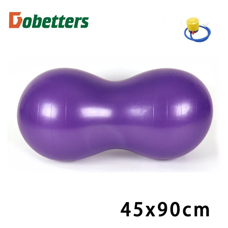 Thickened PVC Capsule Yoga Ball Explosion-Proof Peanut Yoga Ball Adult Fitness Massage Rehabilitation Training Ball