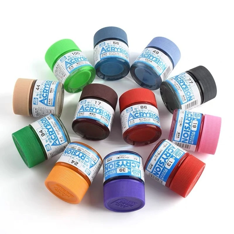 Mr.Hobby N Series New Water Based Model Paint 10ml Matte Gloss Varnish for Clay Figure Military Model Coloring Hobby Supplies