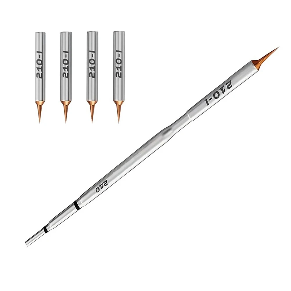 210 Heating Element Tips Soldering Iron Tips For Intricate Soldering Tasks Fast Melting Efficiency Nano-plating Process