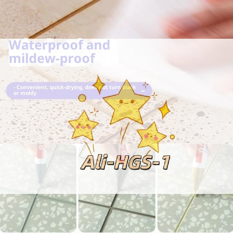 Bolígrafo para juntas de secado rápido, herramienta de reparación para el hogar, para azulejos de baño y cocina, blanquea y revitaliza las juntas antiguas, 1/5 unidades