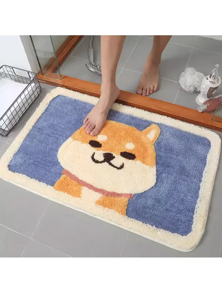 

Anti-Slip Bathroom Mat Door Mat Bedroom Entrance Bathroom Floor Carpet Absorbent Doorway Rug Home Decor Rectangular Rug