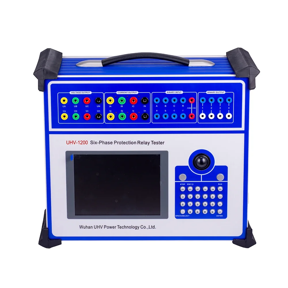 B UHV-1200 Secondary Current Injection Test Set Microcomputer Six Phase Relay Protection Tester With PC Software