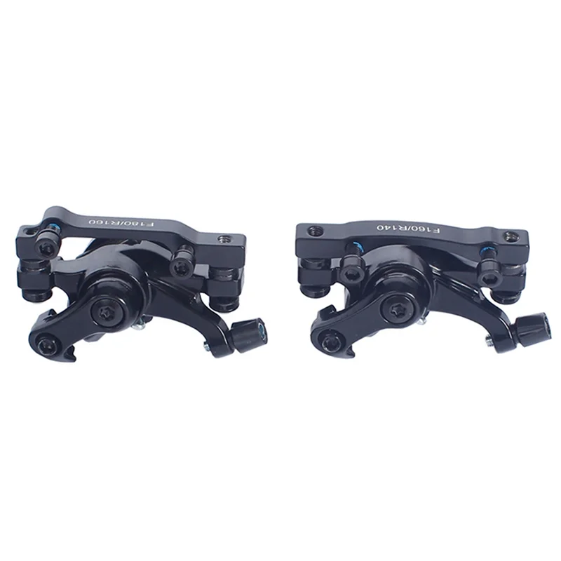 

1Set Mountain Bike Disc Brake R160/F180mm Wire-Drawn Mechanical Disc Brake Black