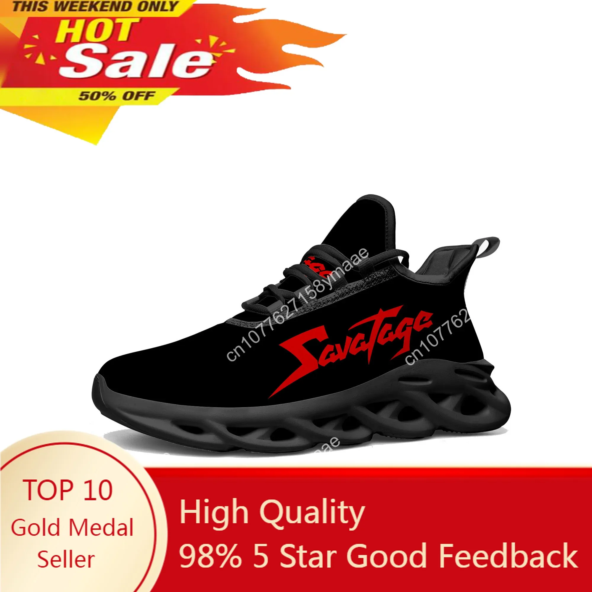 

Savatage Band Rock Flats Sneakers Mens Womens Sports Running Shoes High Quality Sneaker Customization Shoe Lace Up Mesh Footwear