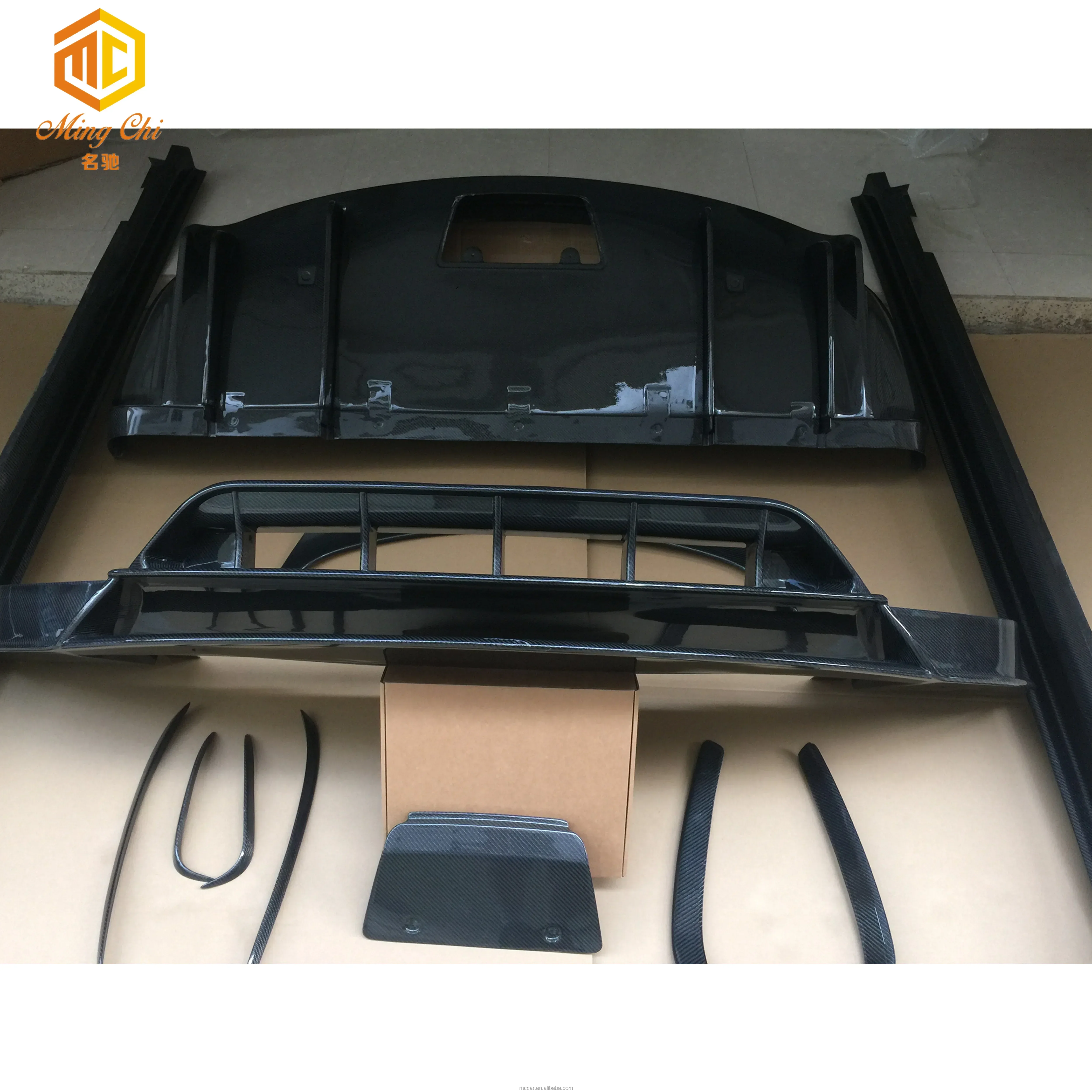MODEL X carbon fiber body kit front lip skirt diffuser spoiler is suitable for MODELX BODY KIT
