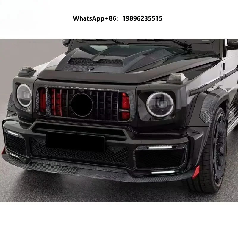 Dry Carbon Fiber G900 Style BS Body G Class W463A W464 G63 G-Wagon Bumper Hood Wheel Arch Rim