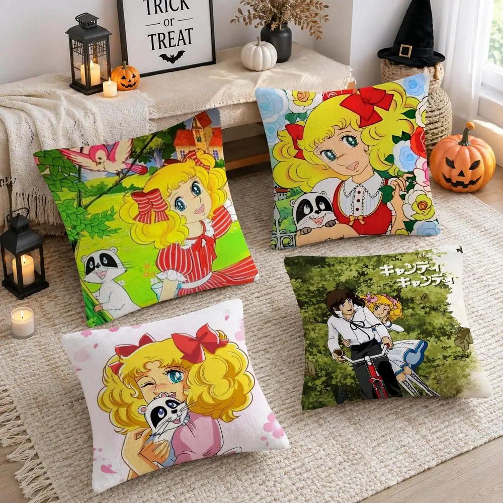 Art Summer Hand-Painted Lemon Cushion Cover Soft Plush Cushion Case Throw Pillowcase Cozy Home Sofa Bed Living Room Decor