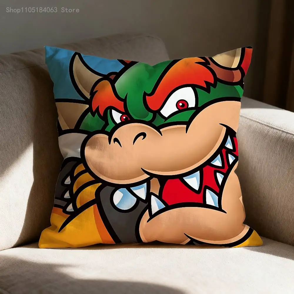 B-Bowser Princess D-Donkey Kong Pillow Case For Sofa Decor Car Office Room Printing Cushion Cover Decorations and Protector - view 4