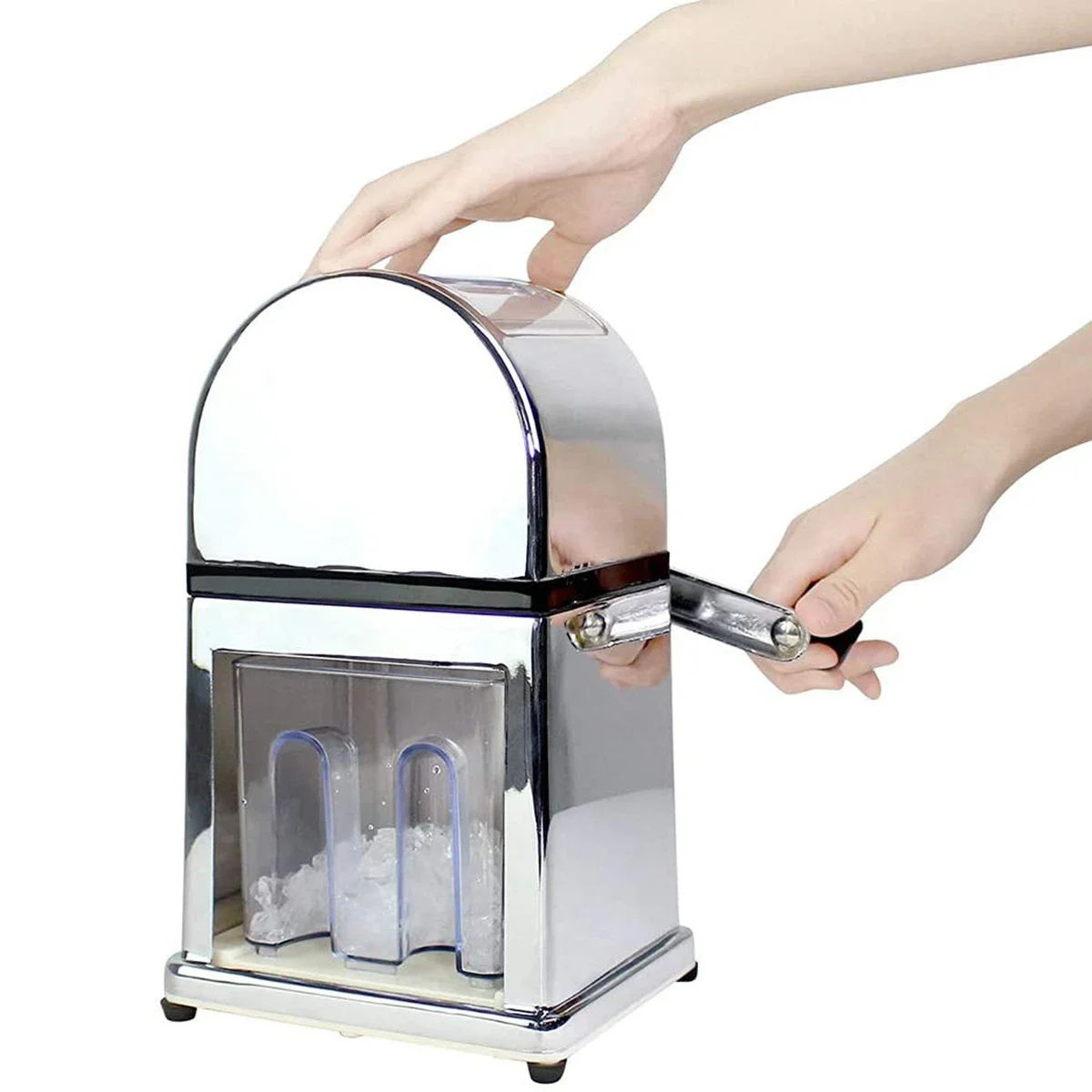 Portable Shaved Ice Machine Ice Block Breaking Machine Kitchen Bar Ice Blenders Tools Home Manual Ice Crushers Shaver Chopper