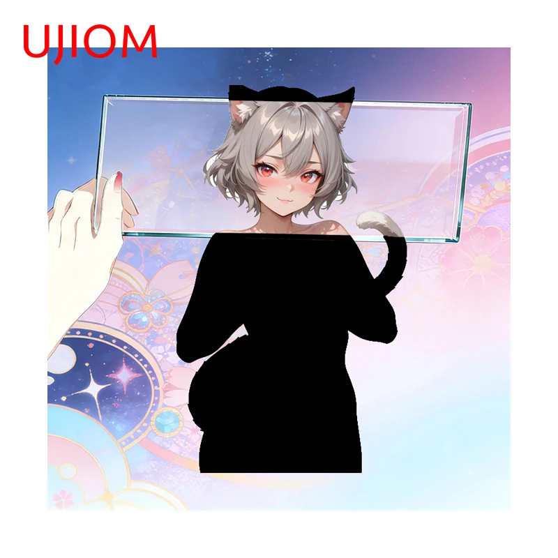 UJIOM Waifu Furry Wall Sticker Premium Censorship Amusing Design Unique Scratch Proof Vinly Decal Suitable For Smooth Surface