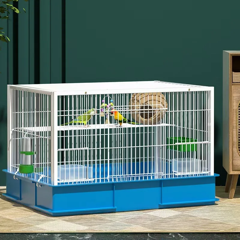 

Bird cage Parrot villa cage Square tube breeding cage Outdoor viewing large space