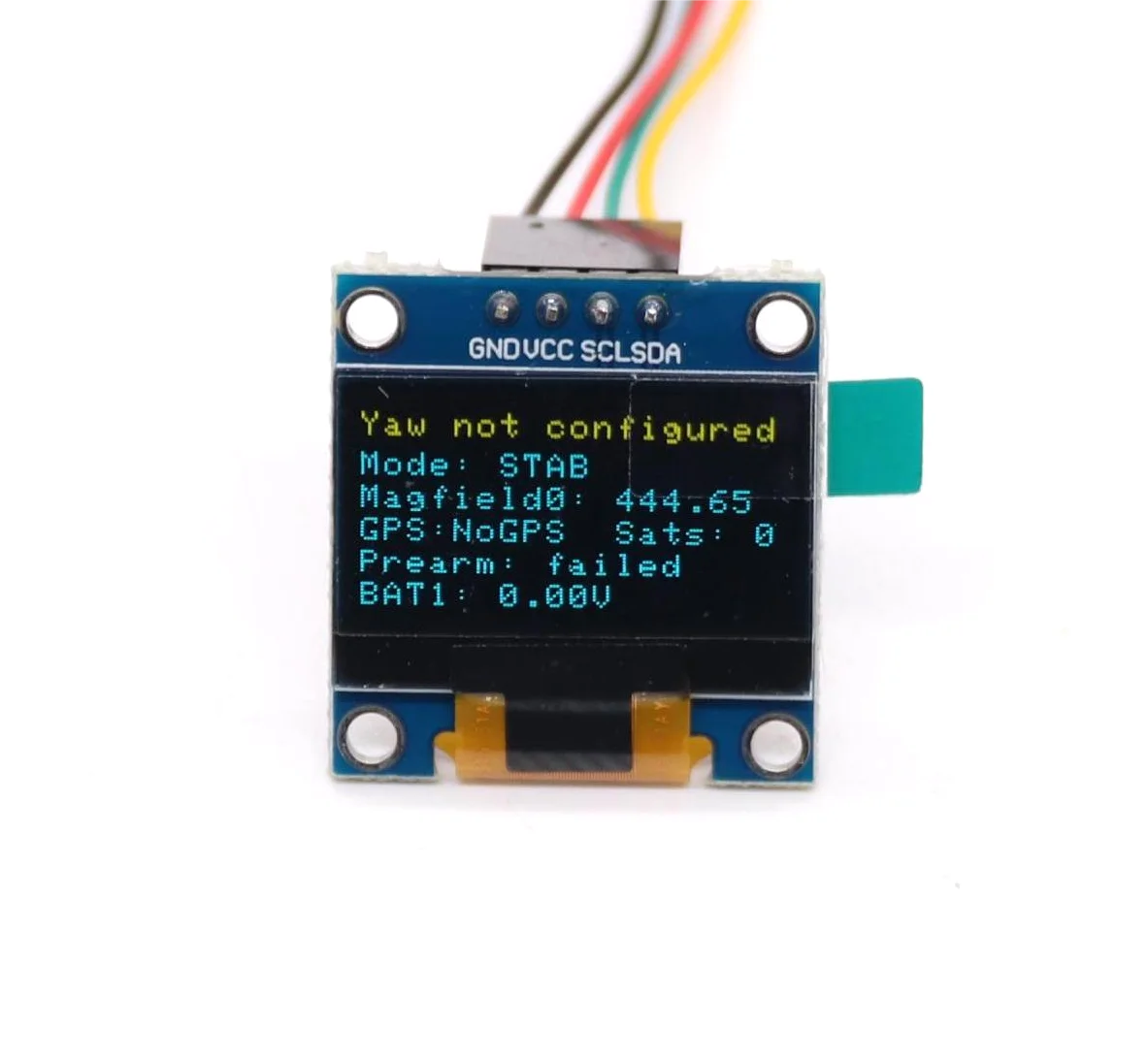 OSD OLED Display for Pixhawk 2.4.8 PIX PX4 Flight Control Flight display flight status Connected to I2C Interface of Pixhawk